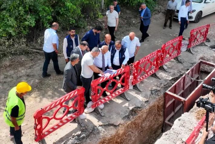 Malatya Altyapı Çalışmalarını Yerinde İnceledi Malatya Altyapı Çalışmalarını Yerinde İnceledi