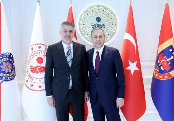 Şan, İçişleri Bakanı Ali Yerlikaya ile Adıyaman’daki çalışmaları görüştü