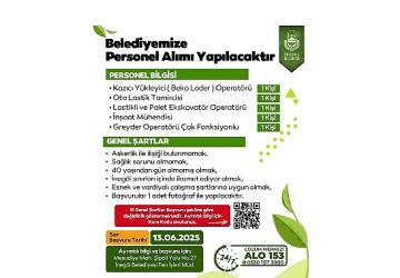 İnegöl Belediyesi 5 Farklı Alanda Personel Alımı Yapacak