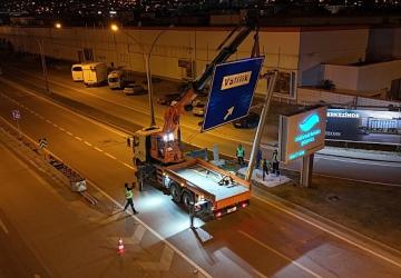 L tipi levhalar, trafik akışını rahatlatıyor