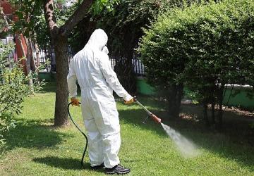 Bağcılar'da parklar ve yeşil alanlar ilaçlanıyor