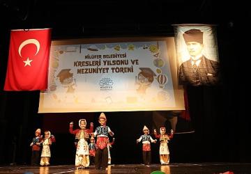Nilüfer Belediyesi kreşlerinde yıl sonu heyecanı