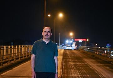 Başkan Altay Koyuncu Köprülü Kavşağı'nda Gece Devam Eden Asfalt Çalışmalarını İnceledi