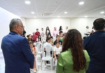 Başkan Topaloğlu, kursiyerler ve velileriyle bir araya geldi