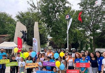 Bisiklet tutkunları, pedallarını TEGV'li çocuklara umut olmak için çevirdi
