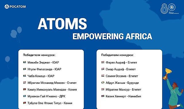 Rosatom, 8'incisi Düzenlenen "Afrika'yı Güçlendiren Atomlar" Video Yarışması Kazananlarını Açıkladı