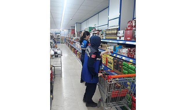 Büyükşehir zabıtasından market denetimi Büyükşehir zabıtasından market denetimi