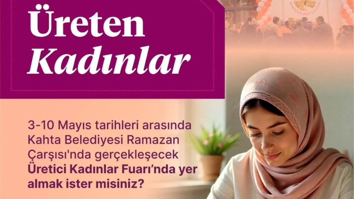 Kahta Belediyesi’nden kadın üreticilere destek: Ramazan Çarşısı’nda üretici kadınlar fuarı başlıyor Kahta Belediyesi’nden kadın üreticilere destek: Ramazan Çarşısı’nda üretici kadınlar fuarı başlıyor