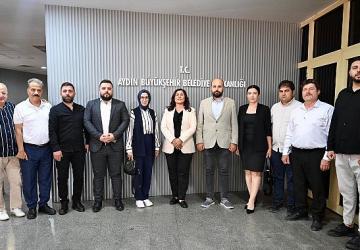 Başkan Çerçioğlu'na Aydın Gazeteciler Cemiyeti'nden Ziyaret
