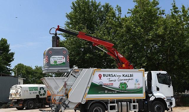Osmangazi Belediyesi yerüstü çöp konteyner sistemine geçiyor Osmangazi Belediyesi yerüstü çöp konteyner sistemine geçiyor