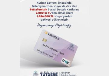 Adıyaman Belediyesi’nden Kurban Bayramı öncesi 948 aileye destek
