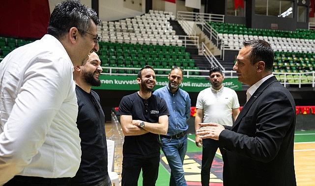 Başkan Eşki'den Göztepe'ye moral ziyareti Başkan Eşki'den Göztepe'ye moral ziyareti