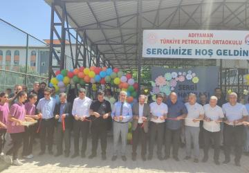 Türkiye Petrolleri Ortaokulu’nda yıl sonu sergisi büyük ilgi gördü