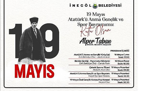 İnegöl Belediyesi'nden 19 Mayıs Programlarına Davet