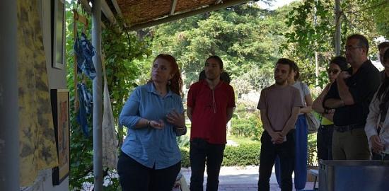 EÜ Botanik Bahçesi'nde tekstil sanatında biyo-tasarım uygulamalı olarak anlatıldı