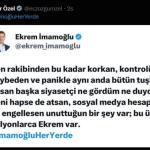 Ekrem İmamoğlu’ndan erişim engeline tepki: 'Rakibinden bu kadar korkan siyasetçi görmedim'