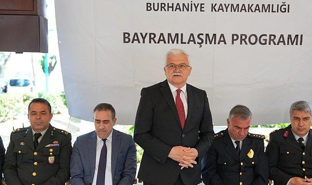 Burhaniye'de Bayramlaşma Töreni Yapıldı
