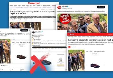 Cumhurbaşkanı Erdoğan’ın ayakkabısıyla ilgili ‘5 Bin 500 Avro’ iddialarına yalanlama