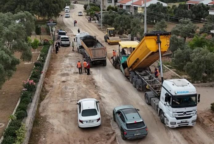 Milas Menteş Yolu Yenileniyor Milas Menteş Yolu Yenileniyor