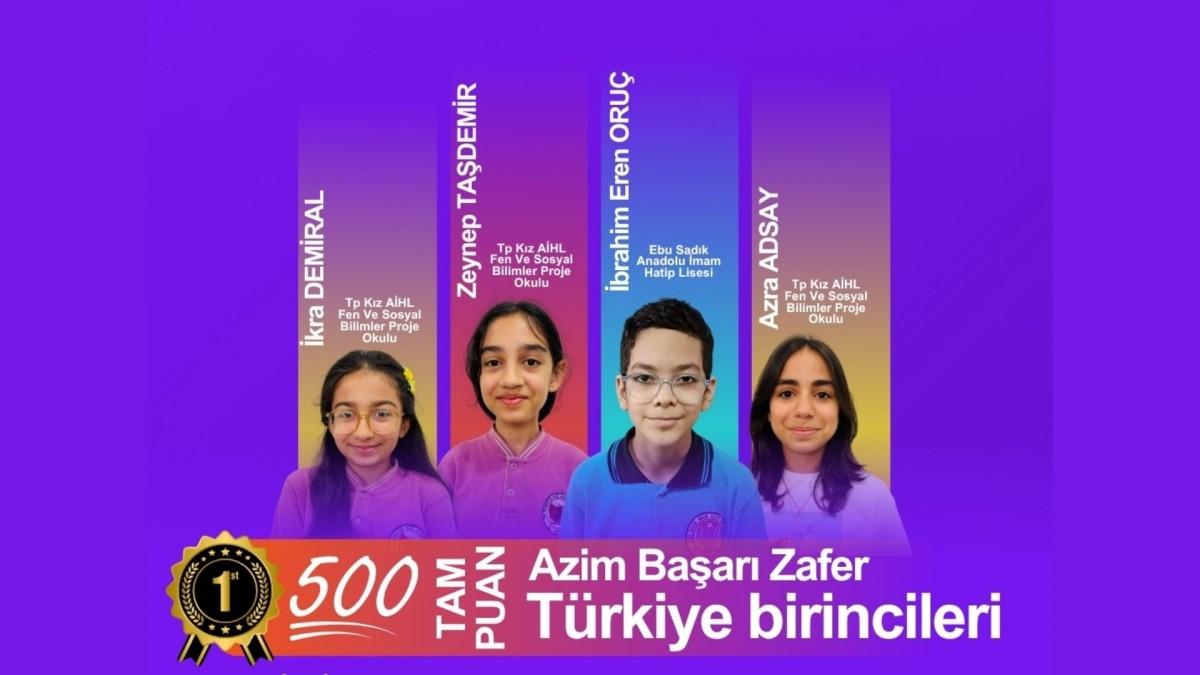 Kahta’dan Türkiye genelinde büyük başarı: Dört öğrenci 500 tam puanla Türkiye birincisi oldu Kahta’dan Türkiye genelinde büyük başarı: Dört öğrenci 500 tam puanla Türkiye birincisi oldu
