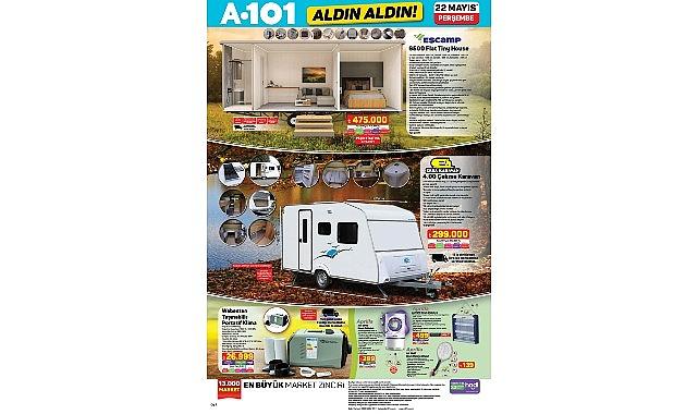 22 Mayıs'ta A101'de Elektrikli Araç, Karavan ve Ev Ürünleri Satışa Sunuluyor 22 Mayıs'ta A101'de Elektrikli Araç, Karavan ve Ev Ürünleri Satışa Sunuluyor