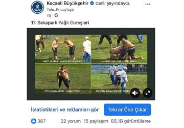 Sekapark Yağlı Güreşleri dijitalde milyonlara ulaştı