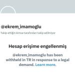 Ekrem İmamoğlu’nun X Hesabına Erişim Engeli Getirildi: CHP ve TİP’ten 'sansür' eleştirisi