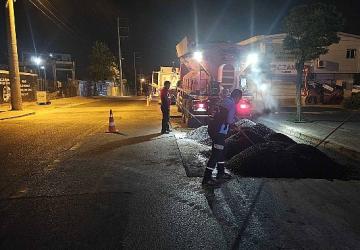 Büyükşehir sahada, yollar 7/24 güvende