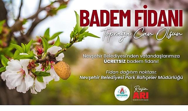 Nevşehir Belediyesi'nden Ücretsiz Badem Fidanı Dağıtımı Nevşehir Belediyesi'nden Ücretsiz Badem Fidanı Dağıtımı