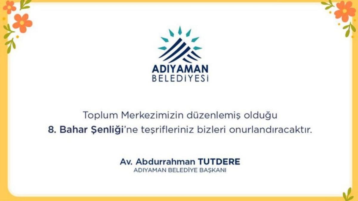 Adıyaman’da ‘Engelsiz Bahar Şenliği’ yarın başlıyor Adıyaman’da ‘Engelsiz Bahar Şenliği’ yarın başlıyor