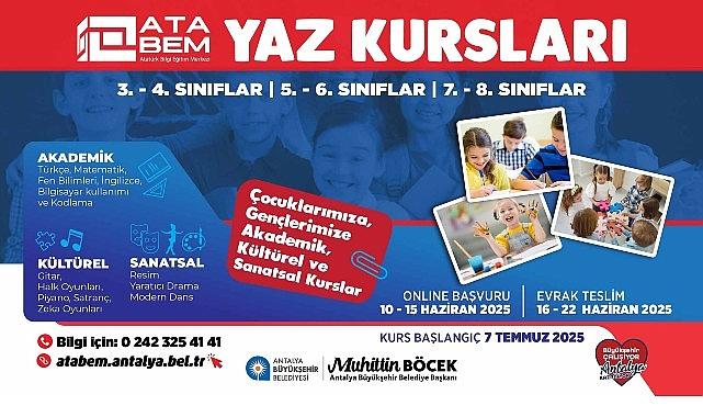 ATABEM yaz kurslarına kayıtlar başladı ATABEM yaz kurslarına kayıtlar başladı