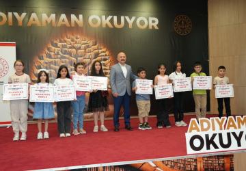 ‘Adıyaman Okuyor’ projesinde ödüller sahiplerini buldu