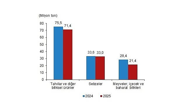 Bitkisel Üretim 1.Tahmini, 2025 Bitkisel Üretim 1.Tahmini, 2025