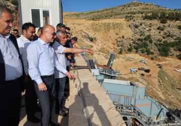 Vali Varol, Kalker Ocağında incelemelerde bulundu