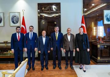 HAK-İŞ Heyetinden Cumhurbaşkanı Yardımcısı Yılmaz’a KÇP ziyareti