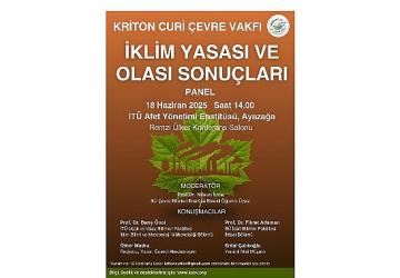 “İklim Yasası ve Olası Sonuçları" Paneli, Kriton Curi'nin Anısına Düzenleniyor