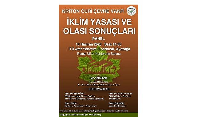 “İklim Yasası ve Olası Sonuçları" Paneli, Kriton Curi'nin Anısına Düzenleniyor “İklim Yasası ve Olası Sonuçları" Paneli, Kriton Curi'nin Anısına Düzenleniyor