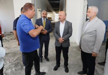 Vali Varol, Tarım ve Orman İl Müdürlüğü yeni hizmet binası inşaatını inceledi