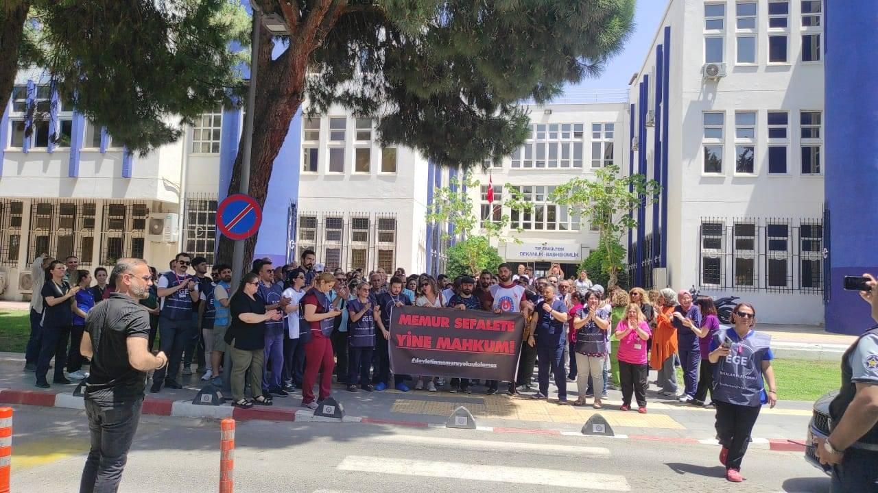 EÜ Hastanesi’nde İsyan, “Sadaka Değil Alınterimizin Karşılığını İstiyoruz”