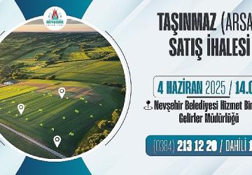 Nevşehir Belediyesi Taşınmaz Satış İhalesi