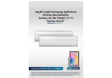 Samsung Split Klimalarda Galaxy S6 Tablet hediye fırsatı!