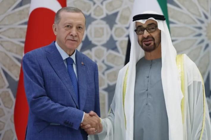 Erdoğan ve Al Nahyan’dan Bölgesel Barış İçin Ortak Çözüm Çağrısı Erdoğan ve Al Nahyan’dan Bölgesel Barış İçin Ortak Çözüm Çağrısı