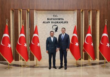 Başkan Arı’dan Kapadokya Alan Başkanı Aslanbay’a Ziyaret