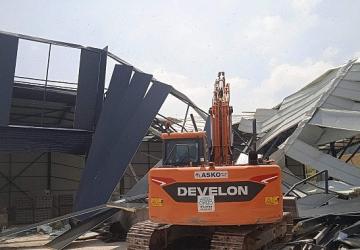 Kayapa'da kaçak fabrika yıkıldı