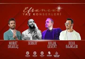 Efsanevi yaz konserleri ile eğlenceli tatiller yaşanıyor