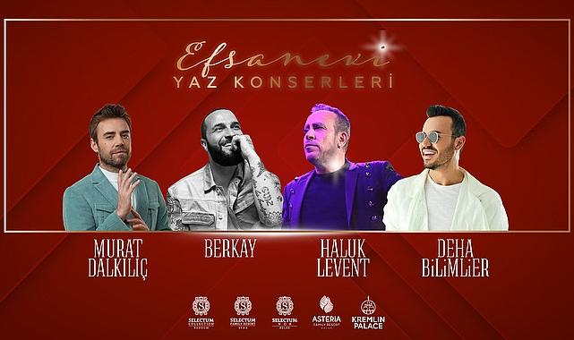 Efsanevi yaz konserleri ile eğlenceli tatiller yaşanıyor Efsanevi yaz konserleri ile eğlenceli tatiller yaşanıyor