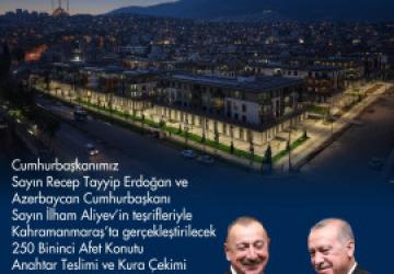 Erdoğan ve Aliyev Perşembe Günü Kahramanmaraş'ta Buluşacak