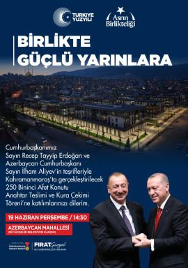 Erdoğan ve Aliyev Perşembe Günü Kahramanmaraş'ta Buluşacak Erdoğan ve Aliyev Perşembe Günü Kahramanmaraş'ta Buluşacak