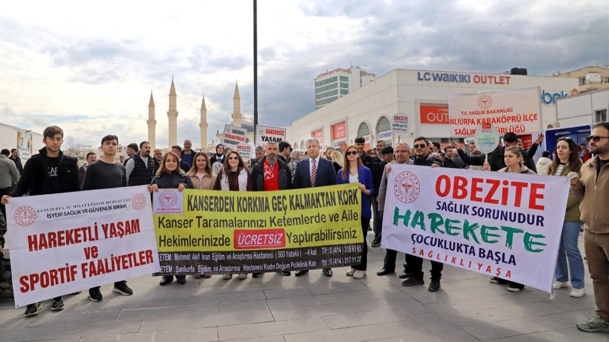 Şanlıurfa’da Dünya Sağlık Günü yürüyüşü düzenlendi