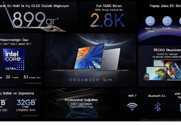 TECNO'dan Rekor Kıran İnovasyon: Megabook S14 Sadece 899 Gram Ağırlığında!